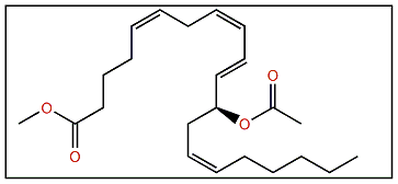 Methyl (5Z,8Z,10E,12S,14Z)-12-acetoxy-5,8,10,14-eicosatetraenoate