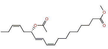 Methyl (9Z,11E,13S,15Z)-13-acetoxy-9,11,15-octadecatrienoate