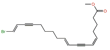Methyl (Z,E,E)-18-bromooctadeca-5,9,17-trien-7,15-diynoate