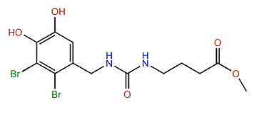 Methyl N'-(2,3-dibromo-4,5-dihydroxybenzyl)-g-ureidobutyrate