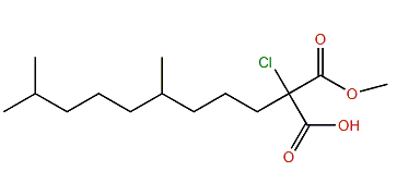 Methyl 2-chloro-2-carboxy-6,10-dimethylundecanoate