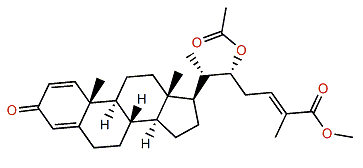 Methyl (22R,24E)-22-acetoxy-3-oxocholesta-1,4,24-trien-26-oate