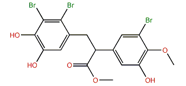 Methyl 3-(2,3-dibromo-4,5-dihydroxyphenyl)-2-(3-bromo-5-hydroxy-4-methoxyphenyl)-propanoate