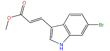 Methyl (E)-3-(6-Bromo-1H-indol-3-yl)-prop-2-enoate