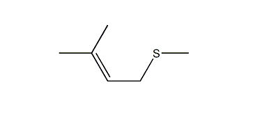 Methyl (3-methylbut-2-enyl)-sulfane