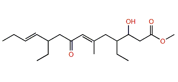 Methyl 4,10-Diethyl-3-hydroxy-6-methyl-8-oxo-6,11-tetradecadienoate