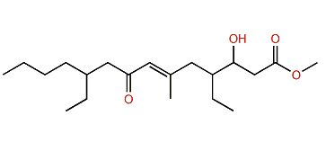 Methyl 4,10-Diethyl-3-hydroxy-6-methyl-8-oxo-6-tetradecenoate