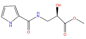 Methyl (R)-2-hydroxy-3-(1H-pyrrole-2-carboxamido)-propanoate