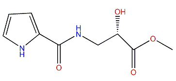 Methyl (S)-2-hydroxy-3-(1H-pyrrole-2-carboxamido)-propanoate