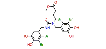 Methyl N,N'-bis(2,3-dibromo-4,5-dihydroxybenzyl)-g-ureidobutyrate