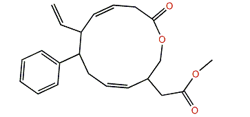 Methyl-2-(12-oxo-7-phenyl-8-vinyl-1-oxa-4,9-cyclododecadien-3-yl)-acetate