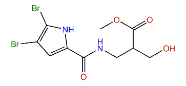 Methyl 3-(4,5-dibromo-1H-pyrrole-2-carboxamido)-2-(hydroxymethyl)-propanoate