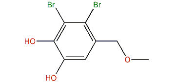 3,4-Dibromo-5-(methoxymethyl)-1,2-benzenediol