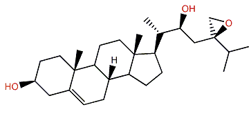 (22S,24R)-24,28-Epoxyergost-5-en-3b,22-diol