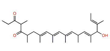 17-Hydroxy-4,6,8,10,12,14,16,18-octamethyl-8,10,12,15,18-eicosapentaene-3,5-dione