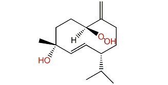 1-Hydroperoxy-5,10(14)-germacradien-4-ol