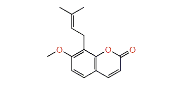 7-Methoxy-8-(3-methyl-2-butenyl)-2H-chromen-2-one