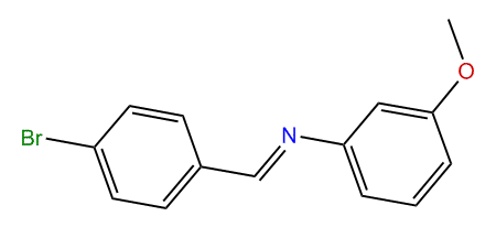 p-Bromobenzylidene-(3-methoxyphenyl)-amine