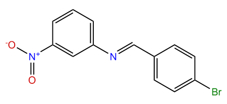 p-Bromobenzylidene-(3-nitrophenyl)-amine