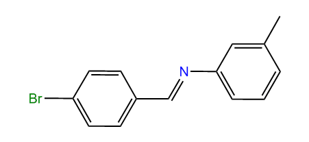 p-Bromobenzylidene-(3-methylphenyl)-amine