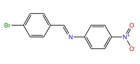 p-Bromobenzylidene-(4-nitrophenyl)-amine