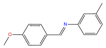 p-Methoxybenzylidene-(3-methylphenyl)-amine