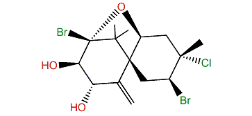 2,10-Dibromo-3-chloro-5,10-epoxy-7(14)-chamigrene-8,9-diol
