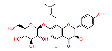 3,5,7,4-Tetrahydroxy-8-(3-methylbut-2-enyl)-flavanone-7-O-b-glucoside
