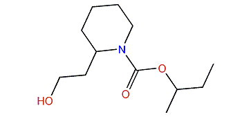 1-Methyl-propyl 2-(2-hydroxyethyl)-1-piperidinecarboxylate