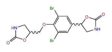 racemic-5-3,5-Dibromo-4-(2-oxo-5-oxazolidinyl)-methoxy-phenyl-2-oxazolidinone