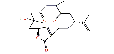 8-Hydroxy-3,6-dioxo-4,11,15-cembratrien-20,10-olide