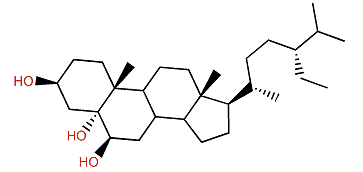 (24R)-24-Ethylcholestane-3b,5b,6b-triol
