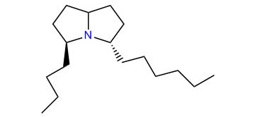 (2R,5R)-2-Butyl-8-hexylpyrrolizidine