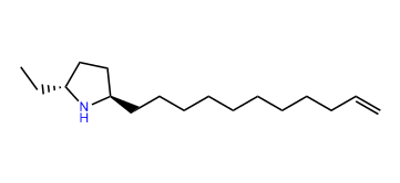 (2R,5R)-2-ethyl-5-(10-undecenyl)-pyrrolidine