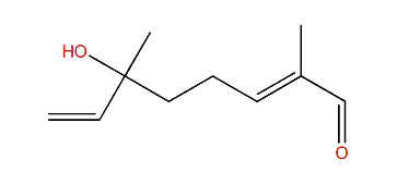 (E)-2,6-Dimethyl-6-hydroxy-2,7-octadienal