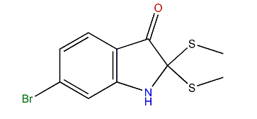6-Bromo-1,2-dihydro-2,2-bis(methylthio)-3H-indol-3-one