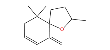2,10,10-Trimethyl-6-methylene-1-oxaspiro[4.5]dec-7-ene