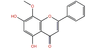5,7-Dihydroxy-8-methoxy-2-phenylchromen-4-one
