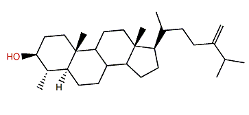 4a,24-Dimethyl-5a-cholest-24(28)-en-3b-ol