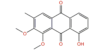 8-Hydroxy-1,2-dimethoxy-3-methylanthraquinone