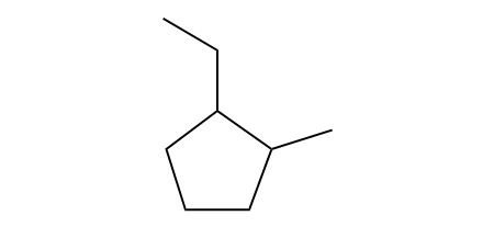 cis-1-Ethyl-2-methylcyclopentane.